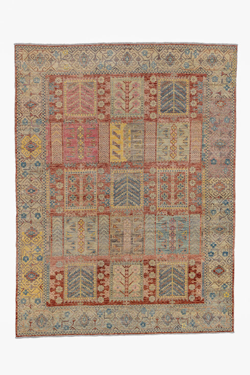 Vintage Afghan Area Rug (9' x 11')